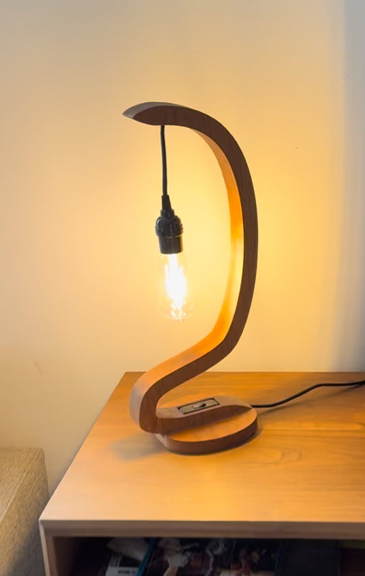 h. | Cave | Hardwood Lamp