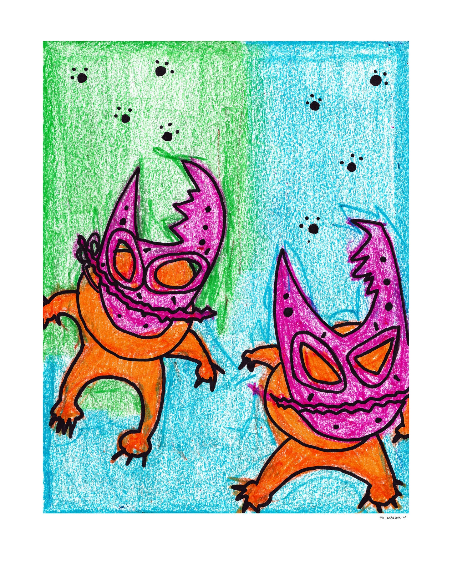 q. | Masks | 11" x 14" Print