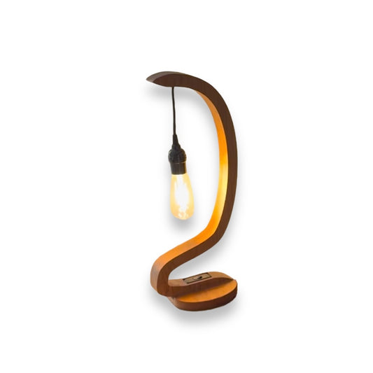 h. | Cave | Hardwood Lamp